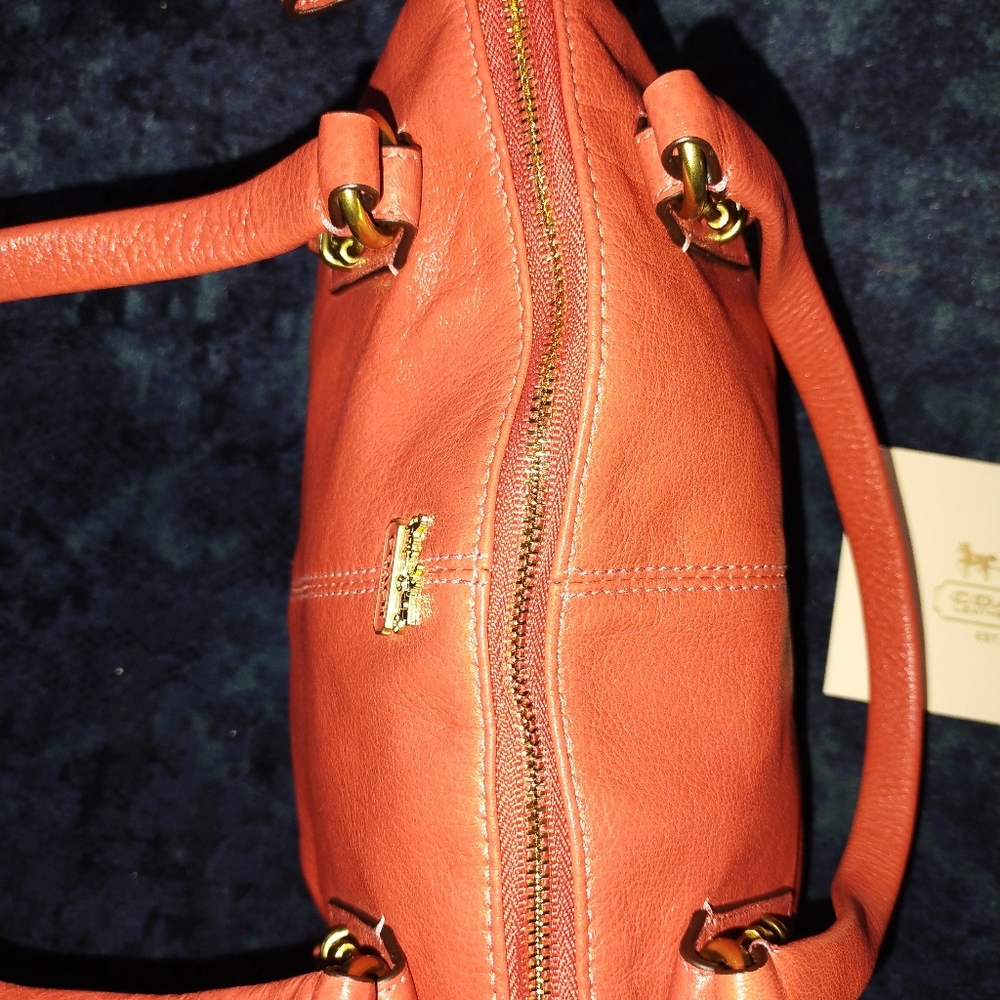 Coach Burnt Orange Bag/Purse - Picture 8 of 13